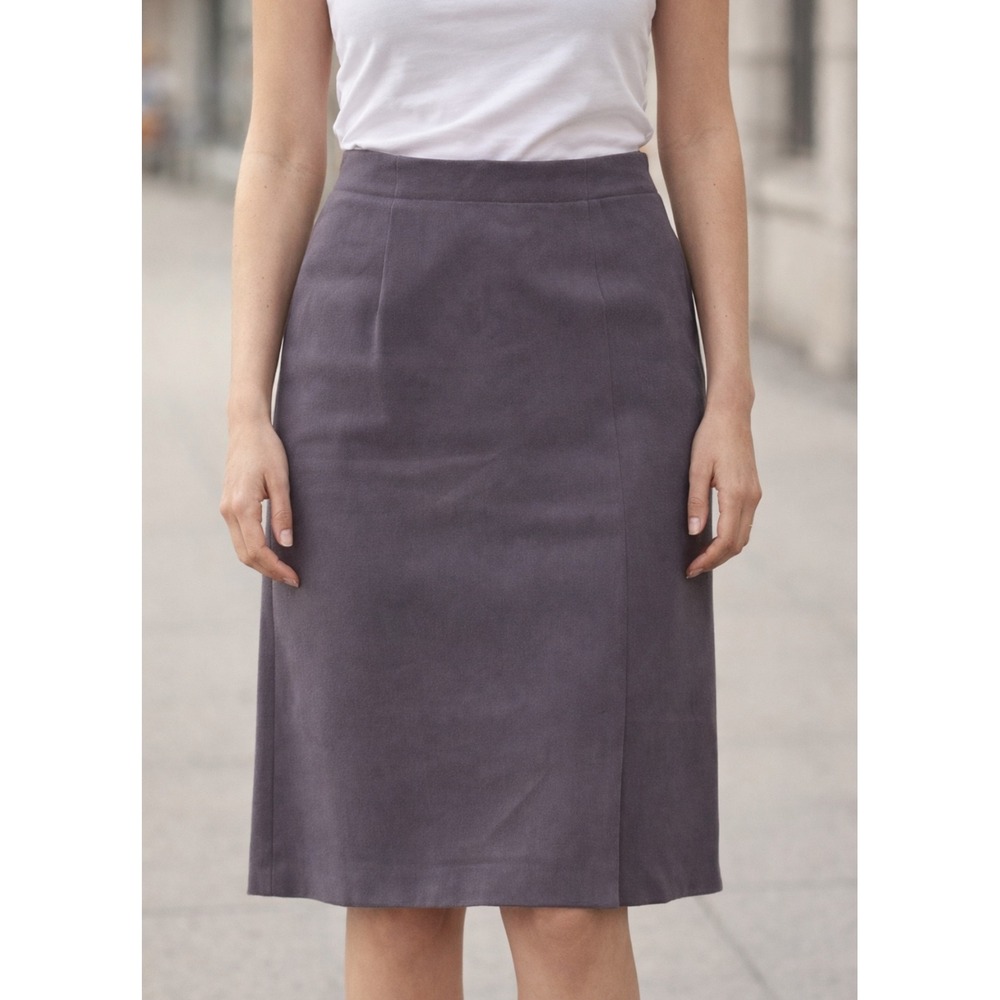 Vintage Evan Picone Silk Pencil Skirt Women's 8 Classic Workwear Career Office